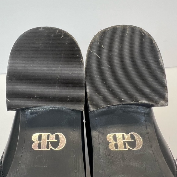 Gianni Bini Nubuck Leather Slip On Ankle Boots Women’s Size 9M Black Leather - Picture 7 of 11